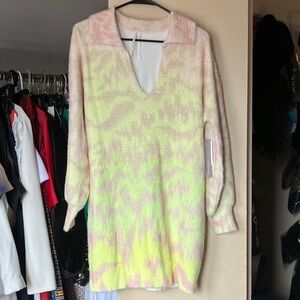 Anthropologie V-neck Sweater Dress